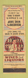 Matchbook Cover - Reguerio's Wine Shop Akron OH liquor