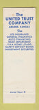Matchbook Cover - Dwight Eisenhower Home Abilene KS United Trust