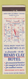 Matchbook Cover - Henry Clay Hotel Louisville KY