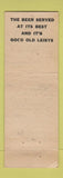 Matchbook Cover - Lyceum Grill WEAR
