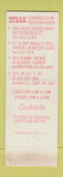 Matchbook Cover - Steak House Holiday Inn Wethersfield CT Plainville WEAR