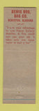 Matchbook Cover - Safety All Clear Bemis Bro Bags Bemiston AL