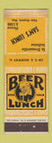 Matchbook Cover - Sam's Lunch Evansville IN WEAR