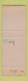Matchbook Cover - Hollandease Dining Room Lynwood CA