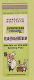 Matchbook Cover - Andersen's Restaurant Buellton CA Pea Soup