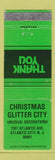 Matchbook Cover - Christmas Glitter City Atlantic City NJ