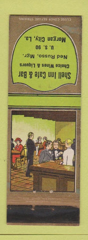 Matchbook Cover - Shell Inn Cafe Bar Morgan City LA WORN