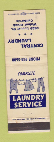 Matchbook Cover - Central Laundry Walnut Creek CA WEAR