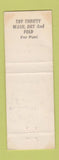 Matchbook Cover - Central Laundry Walnut Creek CA WEAR