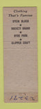 Matchbook Cover - Frieger's Clothing Store Michigan City IN WEAR