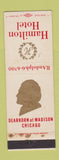 Matchbook Cover - Hamilton Hotel Chicago IL WEAR