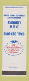 Matchbook Cover - D&A Liquors Warrenville IL 1976
