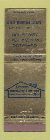 Matchbook Cover - Kalamazoo Savings and Loan MI