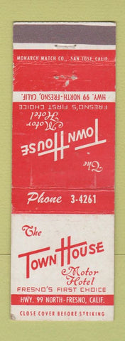Matchbook Cover - Town House Motor Hotel Fresno CA WEAR