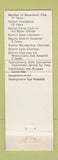 Matchbook Cover - Lions Club Tony Klaver District Governor Election