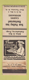 Matchbook Cover - Sun Valley Inn Restaurant West Thornton NH WORN
