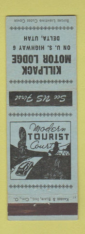 Matchbook Cover - Killpack Motor Lodge Delta UT