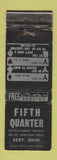 Matchbook Cover - Fifth Quarter Kent OH WORN