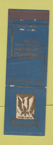 Matchbook Cover - Lombardy New York City WORN