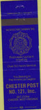 Matchbook Cover - Matchbook Cover American Legion Chester WV