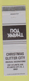 Matchbook Cover - Christmas Glitter City Atlantic City NJ