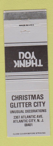 Matchbook Cover - Christmas Glitter City Atlantic City NJ
