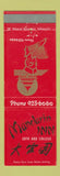 Matchbook Cover - Mandarin Inn Chinese Indianapolis IN