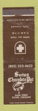Matchbook Cover - Swiss Chocolate Pot Stowe VT WEAR