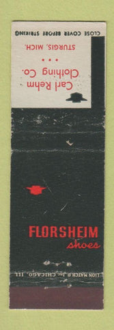 Matchbook Cover - Florsheim Shoes Carl Rehm Sturgis MI