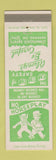 Matchbook Cover - Safety No Horseplay Nixdorff Krein