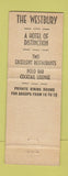 Matchbook Cover - The Westbury New York City WEAR
