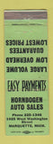 Matchbook Cover - Hornbogen Auto Sales Marquette MI WEAR Chrysler Plymouth
