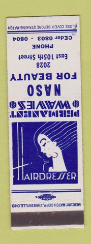 Matchbook Cover - Naso Beauty Salon girlie