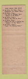 Matchbook Cover - Sloop Apartment Motel St Petersburg FL WORN