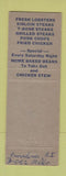 Matchbook Cover - Cyr's Restaurant Madawaska ME