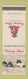 Matchbook Cover - Century House Restaurant Los Angeles CA