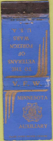 Matchbook Cover - Matchbook Cover VFW Minnesota Auxiliary WORN