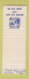 Matchbook Cover - Suburban Lounge Brownsville TX WEAR