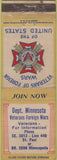 Matchbook Cover - Matchbook Cover VFW St Paul MN WEAR