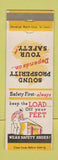 Matchbook Cover - Safety Shoes Bemis Bag Bemiston AL