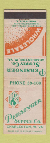 Matchbook Cover - Persinger Supply Charleston WV