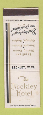 Matchbook Cover - Beckley Hotel WV WEAR