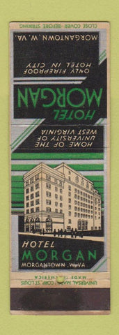 Matchbook Cover - Hotel Morgan Morgantown WV WEAR