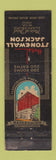 Matchbook Cover - Hotel Stonewall Jackson Clarksburg WV WORN