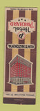 Matchbook Cover - Hotel Prichard Huntington WV TRIMMED STRIKER
