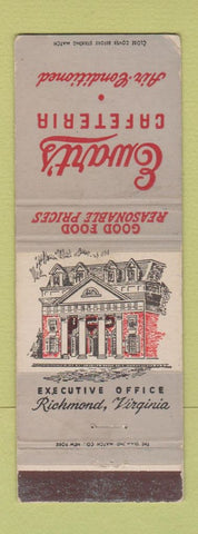 Matchbook Cover - Ewart's Cafeteria Richmond VA WEAR