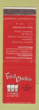 Matchbook Cover - Fried Chicken Three Chefs Alexandria VA WEAR