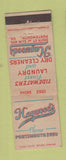Matchbook Cover - Hagwood's Laundry Portsmouth VA WEAR