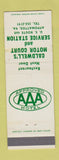 Matchbook Cover - Caldwell's Motor Court oil gas Appomattox VA WEAR