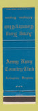 Matchbook Cover - Army Navy Country Club Arlington VA BLUE